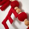 imageSullivans 6 Natural Wood Beaded Snowflake Garland Christmas Garlands Perfect for Christmas Trees Fireplace Mantels Dining and Living RoomsMerry Christmas