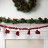 imageSullivans 6 Natural Wood Beaded Snowflake Garland Christmas Garlands Perfect for Christmas Trees Fireplace Mantels Dining and Living RoomsStocking