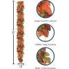 imageSullivans 6 ft Autumn Mixed Leaf Fall Garland Artificial Greenery Seasonal Holiday Decor Perfect for Weddings Fireplace Mantels Dining and Living RoomLage Autumn Leaf