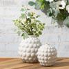 imageSullivans 7quot ampamp 45quot Ceramic Bubble Ellipse Vases  Set of 2 Cream Home Dcor Accents Tabletop Vases Living Room Dcor Mantle and Entryway Vases