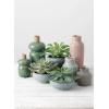 imageSullivans Ceramic Patterned Vases X Pattern Various Sizes Set of 3  Muted Gray Dusty Pink Muted Green CM2879