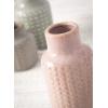 imageSullivans Ceramic Patterned Vases X Pattern Various Sizes Set of 3  Muted Gray Dusty Pink Muted Green CM2879