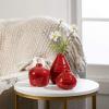 imageSullivans Ceramic Vase Set 3 Small Vases Rustic Home Dcor Modern Farmhouses Ideal Shelf Dcor Table Dcor Bookshelf Mantle Red CM2038