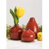 imageSullivans Ceramic Vase Set 3 Small Vases Rustic Home Dcor Modern Farmhouses Ideal Shelf Dcor Table Dcor Bookshelf Mantle Red CM2038
