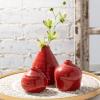 imageSullivans Ceramic Vase Set 3 Small Vases Rustic Home Dcor Modern Farmhouses Ideal Shelf Dcor Table Dcor Bookshelf Mantle Red CM2038