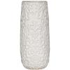 imageSullivans Ceramic White Embossed Vase Glossy White for Modern Country Home or Office Decor 115quot Tall CM2837