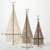 imageSullivans Christmas BoHo Macrame Tree Set of 3 Christmas Tree Decor Boho Christmas Decorations Holiday Decor Christmas Tabletop Decor Mantle Decor 215 185 and 15 inches Tall