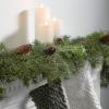 imageSullivans Christmas Garland 6 Ft Pine Garland Soft Touch Greenery Garland Indoor Holiday Dcor Perfect for Fireplace Mantle Weddings Dining and Living RoomDusted Pine