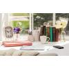 imageSullivans Classic Style Minimalist White Desk Clock  Decor for Work Desk Home Office CLK197