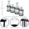 imageSullivans Glass Vase Set 155 x 65 Inches Hinged Metal Holder Clear Set of 5 G6412Set of 4