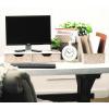imageSullivans Home Office and School Embossed Metal Two Drawer Monitor Riser with Storage Organizer