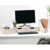 imageSullivans Home Office and School Embossed Metal Two Drawer Monitor Riser with Storage Organizer