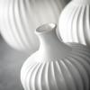 imageSullivans Large Modern White Ribbed Vase Set of 3 Modern Home Decor Tabletop Decor Centerpieces 95quot H 8quot H 65quot H