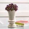 imageSullivans Modern Farmhouse Decorative Ceramic Vase Distressed Decoration for Table Dcor OffWhite Crackled Finish Faux Floral Vase CM2335