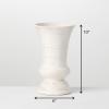 imageSullivans Modern Farmhouse Decorative Ceramic Vase Distressed Decoration for Table Dcor OffWhite Crackled Finish Faux Floral Vase CM2335
