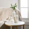 imageSullivans Modern Farmhouse Distressed TwoToned White Small Ceramic Jug Set of Three 3 4 75 10 Tall Crackled Finish Faux Floral Jugs Distressed DecorationWhite
