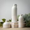 imageSullivans Modern Farmhouse Distressed TwoToned White Small Ceramic Jug Set of Three 3 4 75 10 Tall Crackled Finish Faux Floral Jugs Distressed DecorationWhite