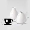 imageSullivans Petite White Ceramic Bud Vases Small Decorative Clay Vases for Living Room or Office Set of 2 DOT202