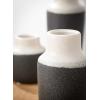 imageSullivans Small Ceramic Vase Set Modern Farmhouse Dcor Set of 3 Vases TwoToned White with Black Bottom CM2944