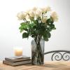 imageSullivans Smoked Glass Vase Flower Vase for Modern Home Decor Minimalist Vase for Shelf and Table Vases for Centerpieces Living Room Bedroom Kitchen and Office Decor G844810