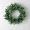 imageSullivans 22quot Soft Touch Pine Wreath Christmas Wreath Front Decor Decor Perfect for Fireplace Mantels Dining and Living RoomsLight Frosted