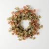 imageSullivans 24 Inch Mixed Leaf Wreath Christmas Artificial Wreath Winter Wreath Front Door Wreaths Indoor ampamp Outdoor Wreaths Door Entryway Porch DcorMini Maple Leaf
