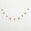 imageSullivans 5 ft Silver Plastic Glittered Star Holiday Garland Seasonal Holiday Decor Perfect for Weddings Fireplace Mantels Dining and Living Room