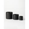 imageSullivans Black Textured Pot Set of 3 Home Dcor Accents Living Room Dcor and Accessories Table and Mantle Decorations