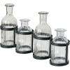 imageSullivans Glass Vase Set 155 x 65 Inches Hinged Metal Holder Clear Set of 5 G6412Set of 4
