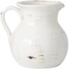 imageSullivans Modern Farmhouse Decorative Ceramic Pitcher 9 x 7 x 8 inches Distressed Farmhouse Dcor OffWhite Crackled Finish Faux Floral Vase Mantel Dining Table and Living Room Dcor CM2515