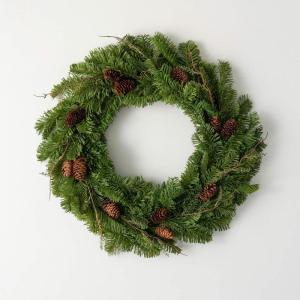 imageSullivans 22quot Soft Touch Pine Wreath Christmas Wreath Front Decor Decor Perfect for Fireplace Mantels Dining and Living RoomsSoft Touch Pine