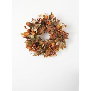 imageSullivans 24 Inch Mixed Leaf Wreath Christmas Artificial Wreath Winter Wreath Front Door Wreaths Indoor ampamp Outdoor Wreaths Door Entryway Porch DcorMedium Mixed Leaf