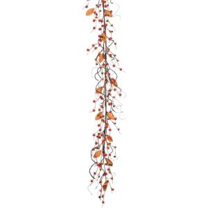 imageSullivans 5 ft Bittersweet and Twig Leaf Fall Garland Artificial Greenery Everyday Decor Perfect for Weddings Fireplace Mantels Dining and Living Room5 ft Bittersweet  Twig