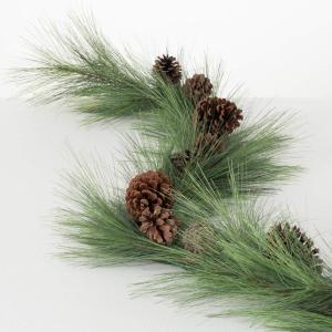 imageSullivans 6Foot Long Pine ampamp Pinecone Christmas Garland Artificial Greenery Seasonal Holiday Decor Perfect for Weddings Fireplace Mantels Dining and Living RoomLong Pine