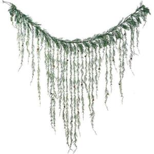 imageSullivans 6Foot Weeping Cedar Swag Garland Artificial Greenery Seasonal Holiday Decor Perfect for Weddings Fireplace Mantels Dining and Living Room