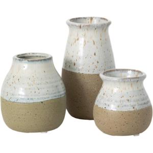 imageSullivans Bud Vases Farmhouse Mantle ampamp Shelf Decor Decorations for Living Room Bathroom Kitchen ampamp Office Coffee Table Decor Petite Boho Vases Rustic Decor For Your Home CM2583Twotoned