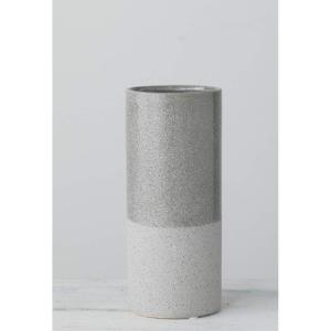 imageSullivans Ceramic Gray Dipped Tall Flower Vase CM2860