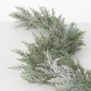 imageSullivans Christmas Garland 4 Ft Cedar Garland Frosted Blue Cedar Greenery Garland Indoor Holiday Dcor Perfect for Fireplace Mantle Weddings Dining and Living RoomFrosted Blue Cedar