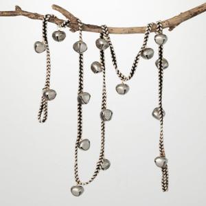 imageSullivans Christmas Jingle Bell Garland Christmas Decor Christmas Garland Garland Garland Christmas Decorations Mantle Dcor Silver 75quot Long
