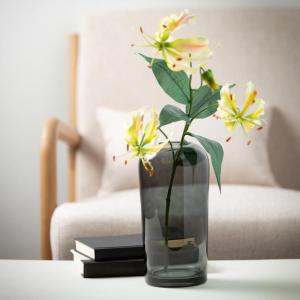 imageSullivans Smoked Glass Vase Flower Vase for Modern Home Decor Minimalist Vase for Shelf and Table Vases for Centerpieces Living Room Bedroom Kitchen and Office Decor G844810
