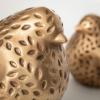 imageSullivans Home Decor Bird Figurines Home Dcor Set of 2 Ceramic Tabletop Dcor Coffee Table Dcor Gold Textured Birds Figurine Rustic Windowsill Bookshelf Metal Shelf Mantel Fireplace Decorations
