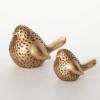 imageSullivans Home Decor Bird Figurines Home Dcor Set of 2 Ceramic Tabletop Dcor Coffee Table Dcor Gold Textured Birds Figurine Rustic Windowsill Bookshelf Metal Shelf Mantel Fireplace Decorations