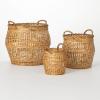 imageSullivans Woven Basket Set of 3 Organization and Storage Open Weave Bamboo Baskets Woven Baskets for Storage and Decoration Perfect for Living Room Office Organization Home Storage ampamp Dcor