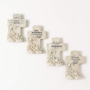 imageSullivans Cross Wall Cross Dcor Memorial Cross Set of 4 Hanging or Tabletop Religious Decorations Sympathy Statements Cross Rustic Farmhouse Wall Art Indoor Outdoor Cross Dcor