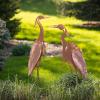 imageSullivans 4225quot Copper Garden Crane Figurines  Set of 2