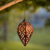 imageSullivans Hanging Solar Light Outdoor Copper Metal Sphere Shape Includes 1 Recharge AA Batteries Patio Decor for Garden Yard Backyard Porch Pathway Tree Lighting CoolWarm LightFinial