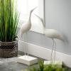 imageSullivans Home Decor Bird Figurines Home Dcor Set of 2 275quot Cranes Graceful Standing White Floor DcorMatte Scandinavian Inspired Birds Figurine Minimalist Living Room Feature Art Decorations
