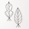 imageSullivans Garden Dcor Metal Stakes for Pot Set of 2 155quot Black Metal Leaves Arbor Plant Support Decorations Flower Metal Stakes for Plant Pot Patio Dcor Outdoor Dcor for Outside Lawn Decoration