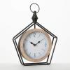 imageSullivans Metal Pentagon Desk Clock with Floating Frame Ideal for Home Surfaces Perfect for Bookshelf Decor in Home or Office