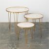 imageSullivans Set of 3 Round Stacking Serving Stands 235quotH 195quotH ampamp 155quotH Gold